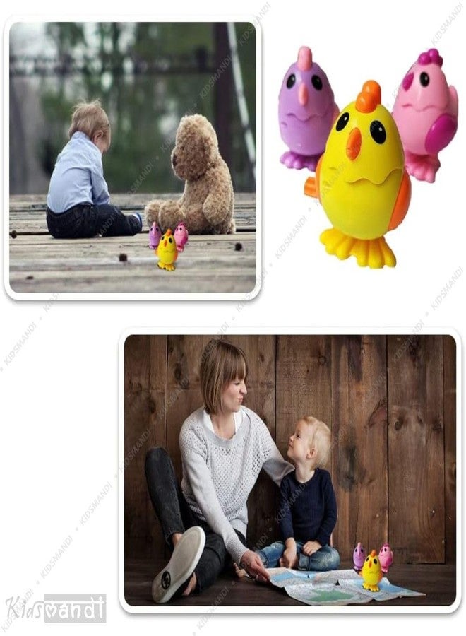 كيدز ماندي لعبة دجاجة ماندي القافزة التي تعمل بالزنبرك للأطفال | لعبة دجاجة كرتونية تعمل بالزنبرك للأطفال | لعبة تعليمية ممتعة تعمل بالزنبرك للأولاد والبنات - لون عشوائي - Image 5